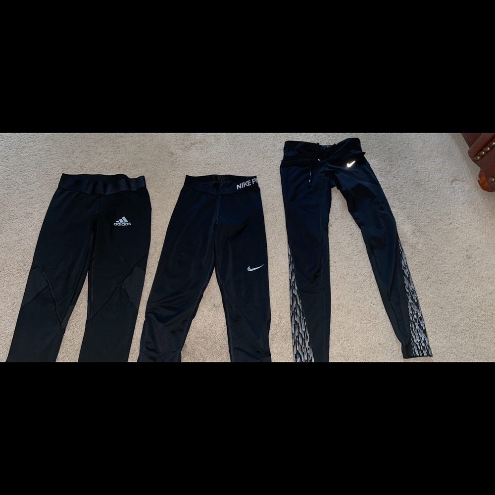 Adidas capris, Nike capri and athletic leggings